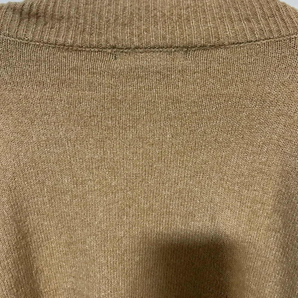 Sanctuary Camel Tan Knit Cardigan Sweater – Button Front, Pockets Size L 0224